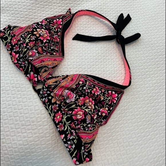 Victoria Secret Floral Bikini Top Size M - Picture 7 of 14